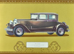 The Coupe, A Custom Eight by Packard, julkaisu 1930 (värilitografia). tekijältä American School