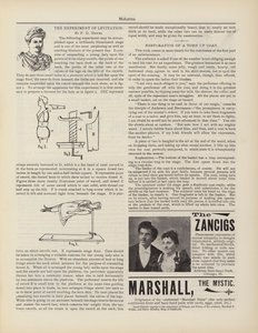 The Experiment Of Levitation, F D Hewes, Mainokset tekijältä American School