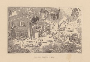 Ensimmäinen heinäkuun neljäs päivä (litografia) tekijältä American School