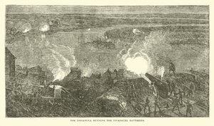 Indianola, joka pyörittää Vicksburgin akkuja, helmikuu 1863 tekijältä American School