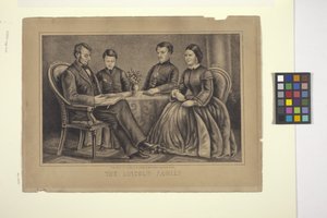 Lincolnin perhe (litografia) tekijältä American School