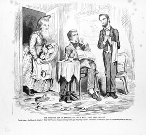 Monitori on vaarassa, eli Kaikki hyvin, joka päättyy hyvin, n. 1862 tekijältä American School