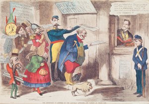 Katuvat (?) Tasavallan viholliset pyytävät anteeksi Uncle Samilta, 1869 tekijältä American School