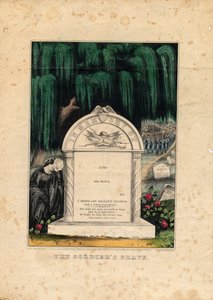 The Soldiers Grave, pubi. kirjoittanut Currier & Ives, n. 1862 tekijältä American School