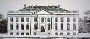 Valkoinen talo vuonna 1807 (kaiverrus) tekijältä American School