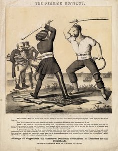 Odottava kilpailu, julkaisija Oliver Evans Woods: Herline & Hensel Lith., Philadelphia, 1863