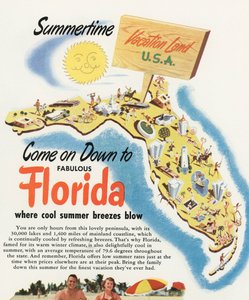 Floridan turistikartta tekijältä American School