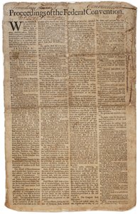 Yhdysvaltain perustuslaki, noin 10. syyskuuta 1787 (katso myös GLC 696084) tekijältä American School