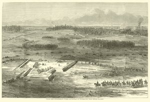 Union and Confederate Works Lounais Pietarista, merkintäasemalta, maaliskuu 1865 tekijältä American School