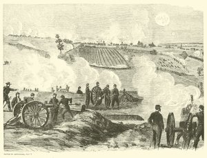 Liiton asema lähellä keskustaa, Gettysburgin taistelu, 2. heinäkuuta, heinäkuuta 1863 tekijältä American School