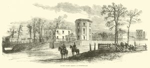 Yhdysvaltain Arsenal Fayettevillessä maaliskuussa 1865 tekijältä American School