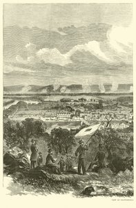 Näkymä Chattanoogaan ja liittovaltion leiriin, marraskuu 1863 tekijältä American School