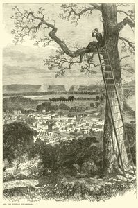 Näkymä Chattanoogaan ja liittovaltion leiriin, marraskuu 1863 tekijältä American School