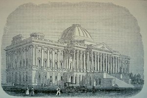 Näkymä Capitolille, n. 1848 (kaiverrus) tekijältä American School