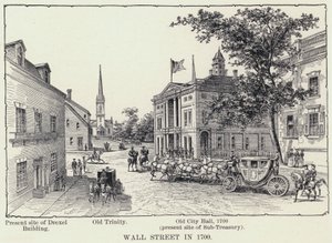 Wall Street vuonna 1700 (litho) tekijältä American School