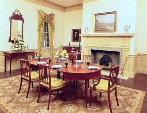 White Hall -ruokasali, lähellä Charlestonia Etelä-Carolinassa, 1818 tekijältä American School