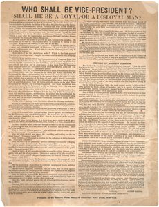 Kenestä tulee varapuheenjohtaja? George Pendleton vs. Andrew Johnson (1864 vaalit), 1864 tekijältä American School