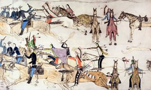 Little Bighornin taistelu, Montana, USA, 25.-26. kesäkuuta 1876 c1900