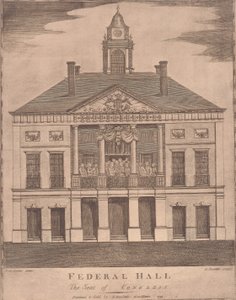 Federal Hall, kongressin istuntopaikka tekijältä Amos Doolittle