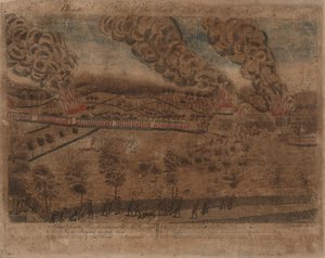Lexingtonin ja Concordin taistelut: Levy I, Lexingtonin taistelu, 19. huhtikuuta 1775. Levy II, Näkymä Concordin kaupungista. Levy III: Kihlaus Eteläsillalla Concordissa. Levy IV: Kuva Lexingtonin eteläosasta.