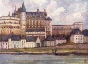 Amboise Loirelta (värilitografia)