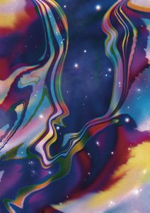 Eteeriset kosmiset kasvot tekijältä Amy Louise Baker