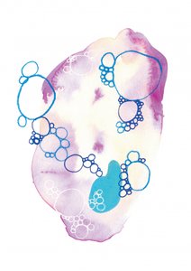 Pehmeät abstraktit kuplat tekijältä Amy Louise Baker