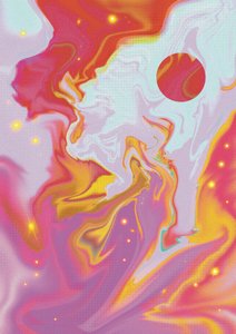 Eläväinen, virtaava planeetan hehku tekijältä Amy Louise Baker