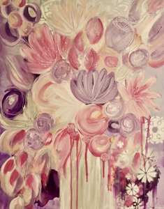 Vaaleanpunaiset ja violetit kukat