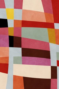 Lämpimät värit – Bauhaus-geometria 4