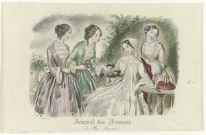 Naisten lehti, n. 1850: 4, Rue Favart tekijältä Anaïs Colin Toudouze