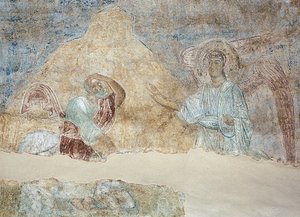 Bileam ja enkeli tekijältä Ancient Russian frescos