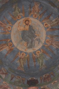 Kristuksen taivaaseenastuminen, 1100-luku tekijältä Ancient Russian frescos