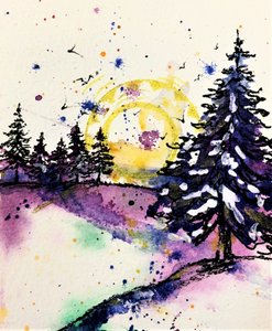 Lumisen metsän hehku tekijältä Anda Bieza