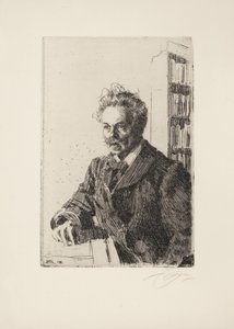August Strindberg, 1910 tekijältä Anders Leonard Zorn