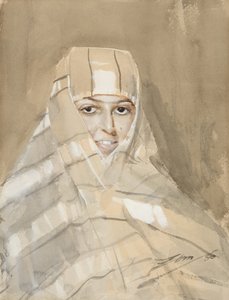Beduiinityttö, 1886 tekijältä Anders Leonard Zorn