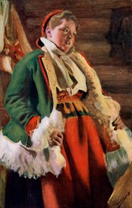 Braskkulla, talonpoikatyttö Morosta, 1911-1912 tekijältä Anders Leonard Zorn