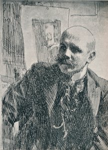 Kreivi Georg von Rosen 1843-1923, ruotsalainen taidemaalari, 1893, 1898 tekijältä Anders Leonard Zorn