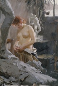 Wickströmin studiossa tekijältä Anders Leonard Zorn