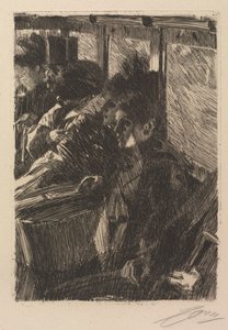 Omnibus, 1892. tekijältä Anders Leonard Zorn