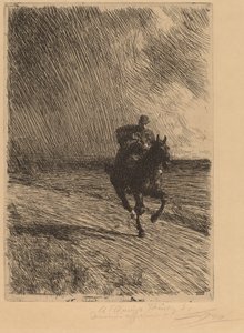 Myrsky Myrsky, 1891. tekijältä Anders Leonard Zorn
