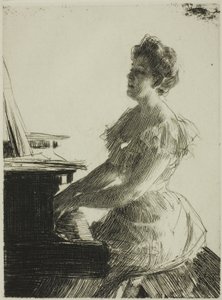 Pianon luona tekijältä Anders Leonard Zorn