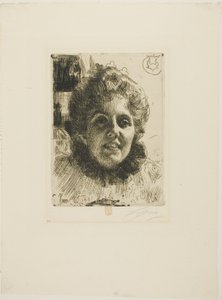 Aurore (rouva Aurore Klintberg, os Oxenstierna, johtaja) tekijältä Anders Leonard Zorn