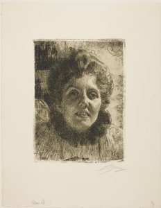 Aurore (rouva Aurore Klintberg, o.s. Oxenstierna, johtaja) tekijältä Anders Zorn