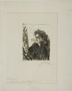 Tyttö tupakan kanssa II tekijältä Anders Leonard Zorn