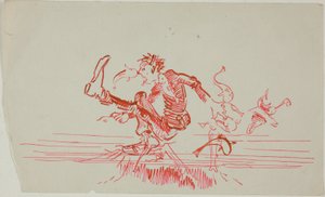 Useat kalat hyökkäsivät miehen kimppuun tekijältä Anders Zorn