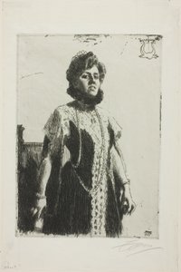 Oxenstierna (rouva Aurore Klintberg, os Oxenstierna, koko pituus) tekijältä Anders Leonard Zorn