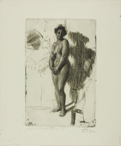 Seisova musta tekijältä Anders Leonard Zorn