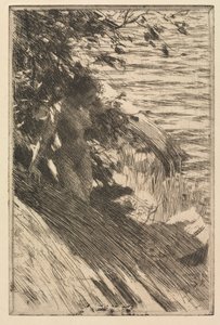 Suuri uimari, 1895. tekijältä Anders Leonard Zorn