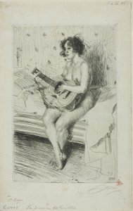 Kitara-soitin tekijältä Anders Leonard Zorn